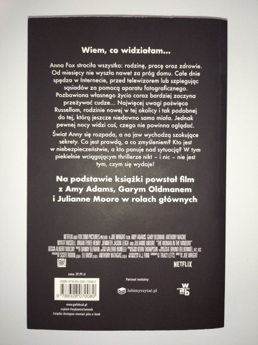 Kobieta w oknie A.J. Finn