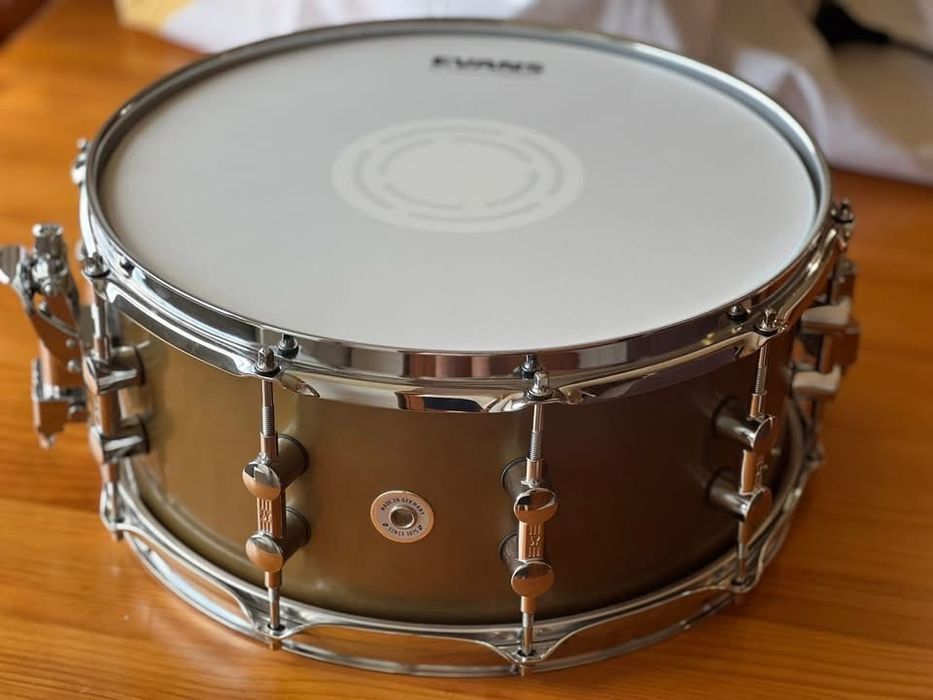 Tarola Sonor SQ1 14x6,5 Satin Gold + Hardcase – Como Nova
