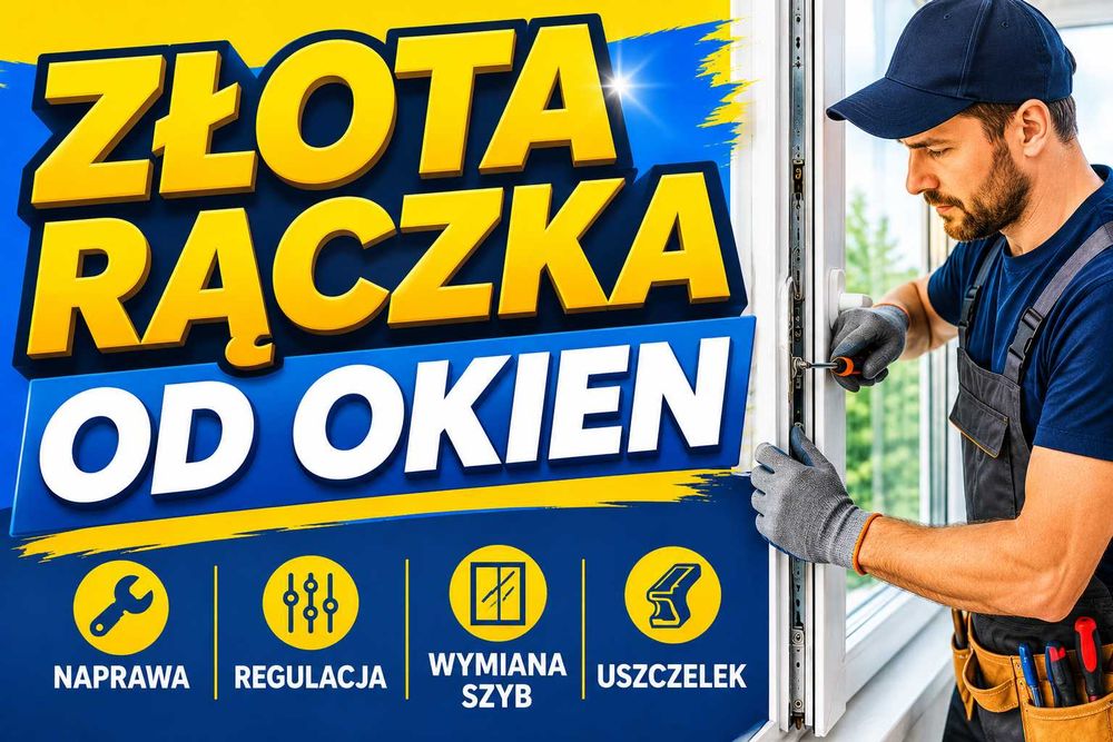 Serwis / Regulacja / Naprawa Okien /Uszczelnianie/ Nawiewniki /Szklarz