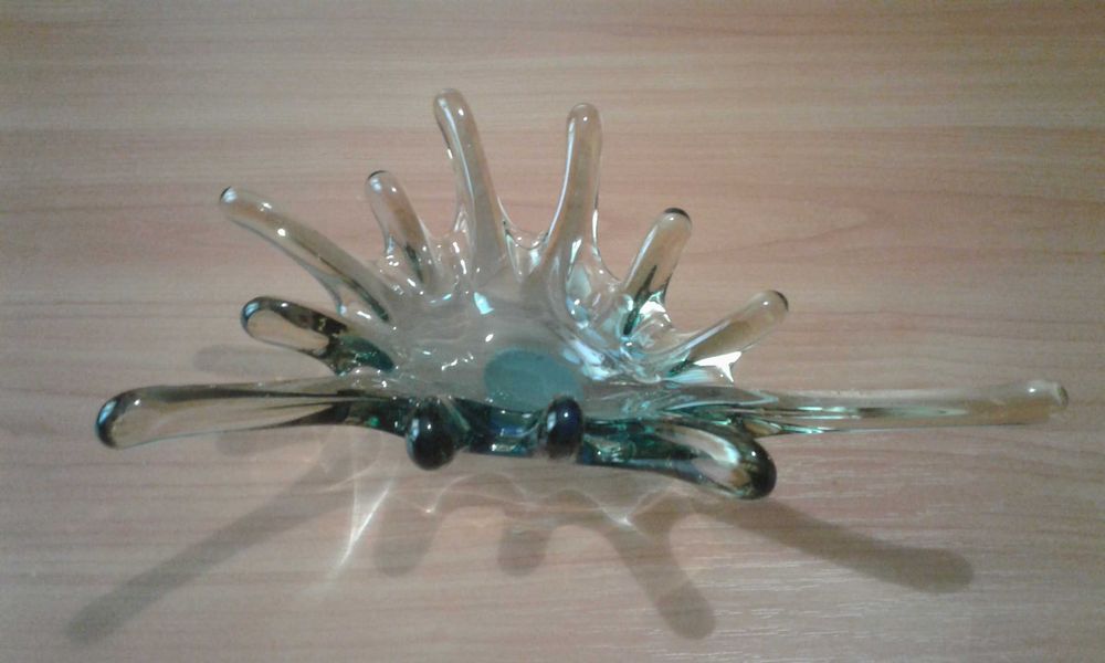 Ваза для цукерок скляна 24×7 см