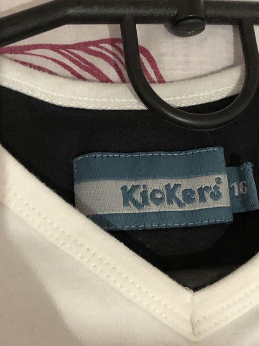 Облягающа топ футболка біла kickers