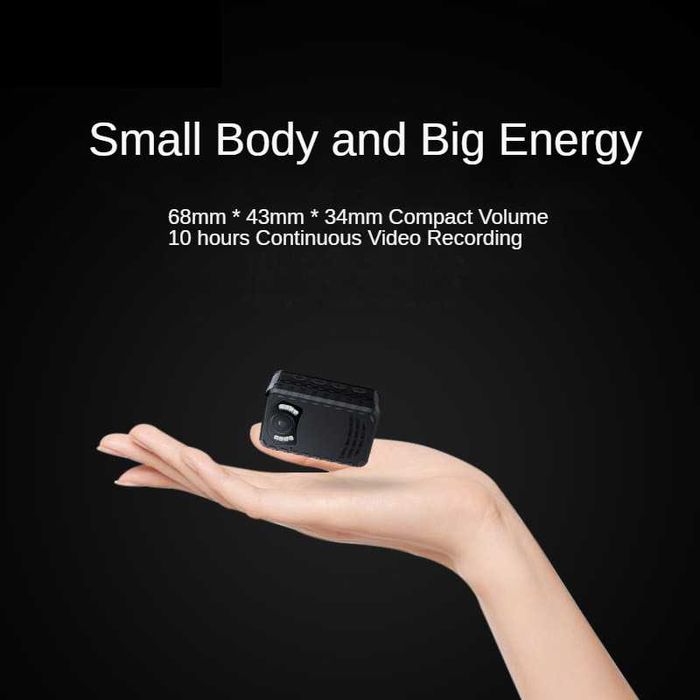 Боді камера BOBLOV N9, Натільна камера Full HD 1296P, Відеореєстратор