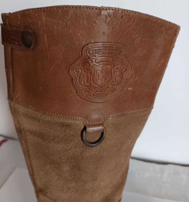 Botas Amazonas 1986 - Pele/Castanha "Vintage"