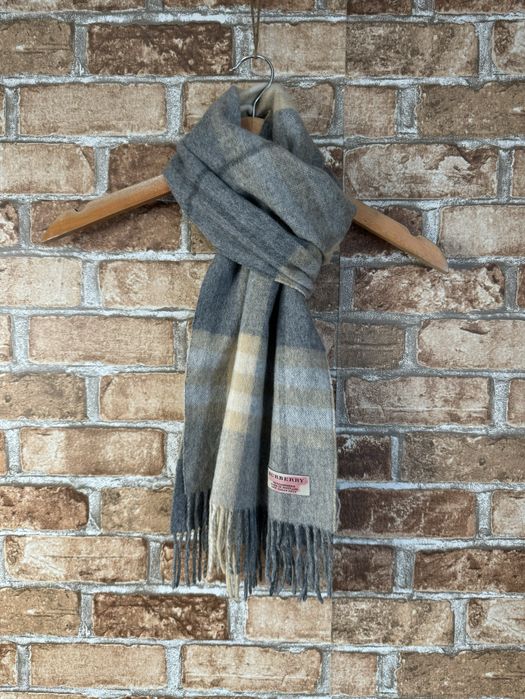 Кашемировый шарф Burberry made in Scotland в клетку (оригинал)