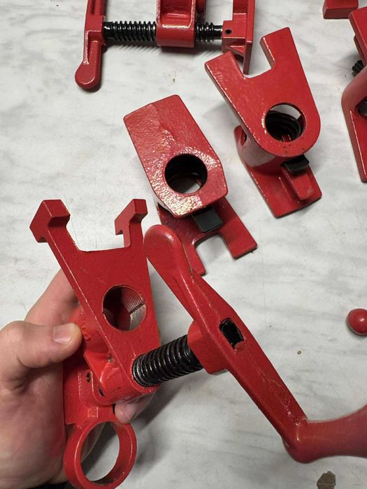 4 x Ściski Rurkowe 3/4" – Zestaw Szybkiego Zacisku do Drewna