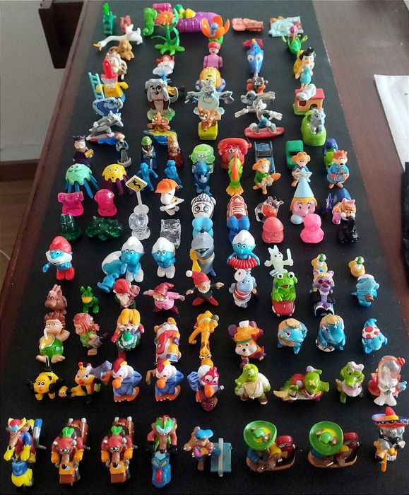 Mega Lote Figuras Kinder – Cerca de 115 Peças (Anos 90)