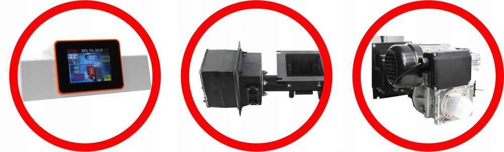 Piec  na pellet drewno ekogroszek kocioł kotły 24 kW Miro-Mac 5 klasa