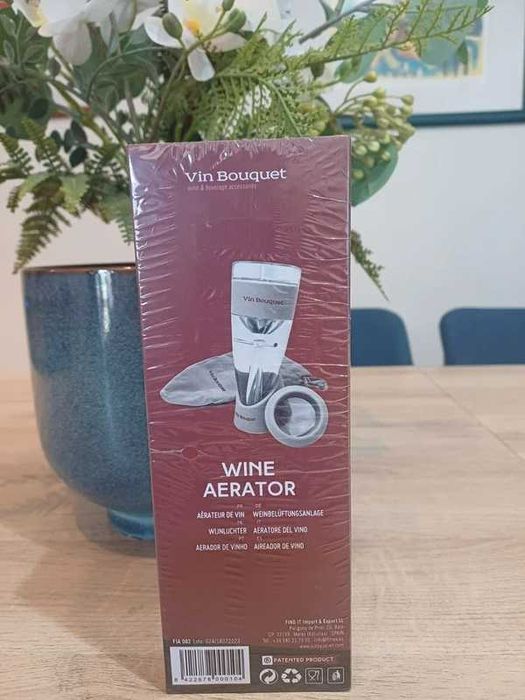 Decantador de Vinho Vin Bouquet com Base e Filtro (NOVO em Caixa)