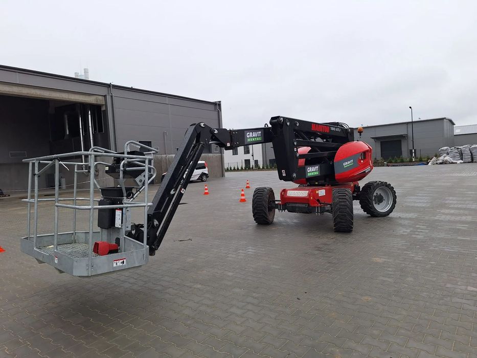 Manitou samojezdny podnośnik koszowy 180 ATJ 18 M  od dealera Manitou, pełny obrót 360, oś oscylacyjna