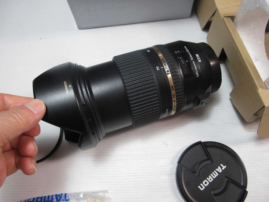Tamron 24-70 2.8 VC na caixa RESERVADA com filtro Smi-Nova para CANON