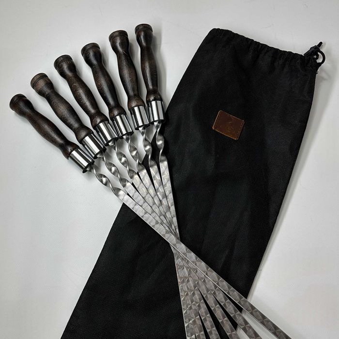 Набір шампурів у чохлі BS65 Набор шампуров в с мангалом-рамкой в чехле