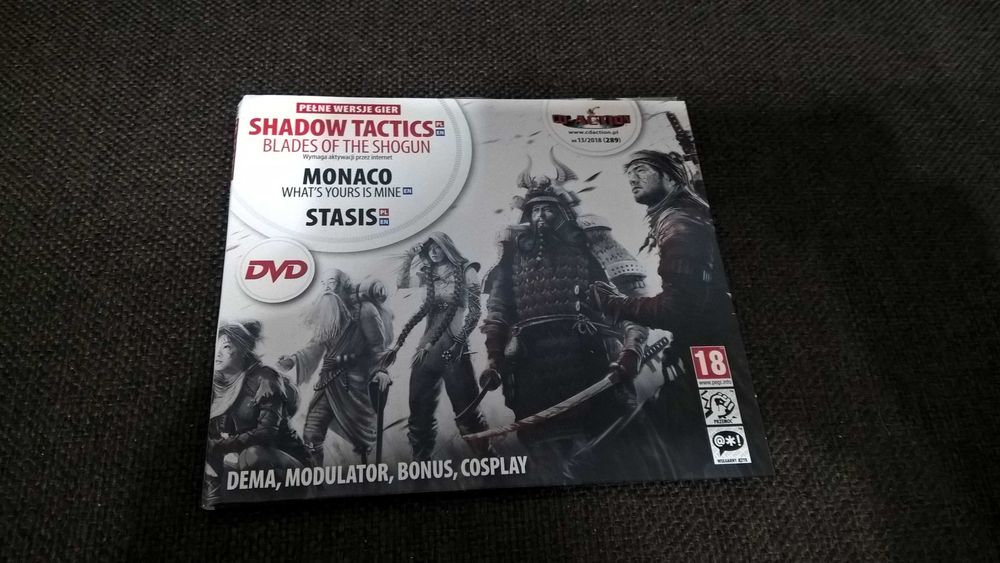 gra DVD CD-ACTION rok 2018: płyty nr 277-285 oraz 289