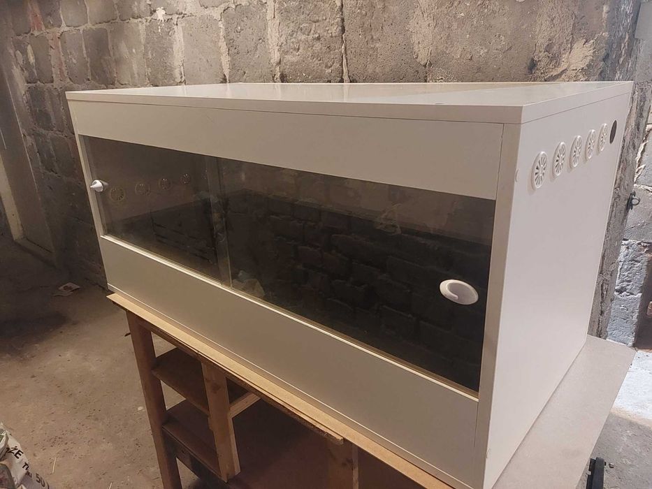 Terrarium z płyty meblowej 115x54x55cm dla żółwia, jaszczurki, węża
