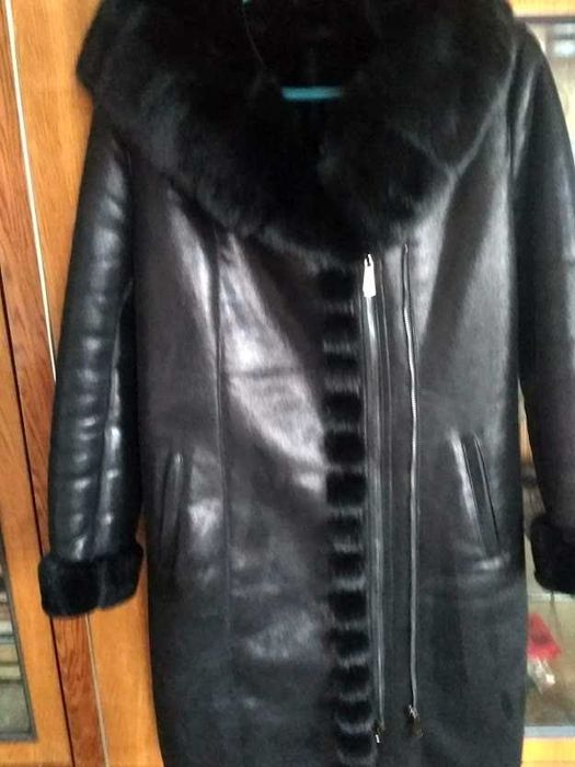 Дублянка жіноча, натуральне хутро