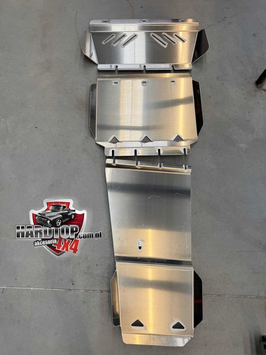 KOMPLET Osłon Aluminiu 6mm VW AMAROK Silnik/CHŁODNICA/Skrzynia 2012-22