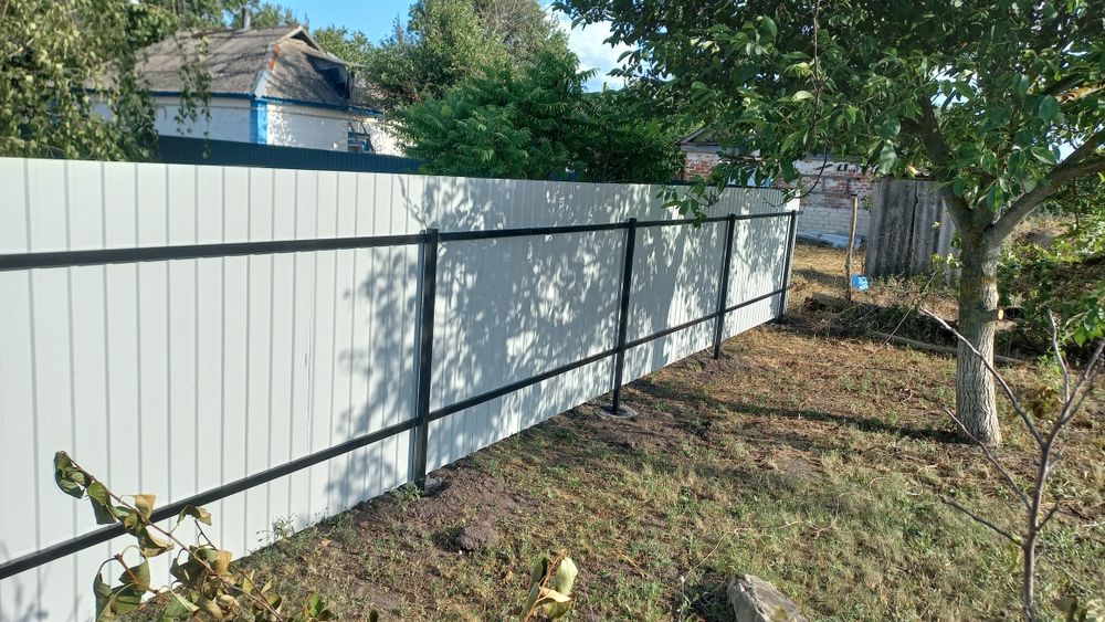 Заборы из профнастила,установка и демонтаж.