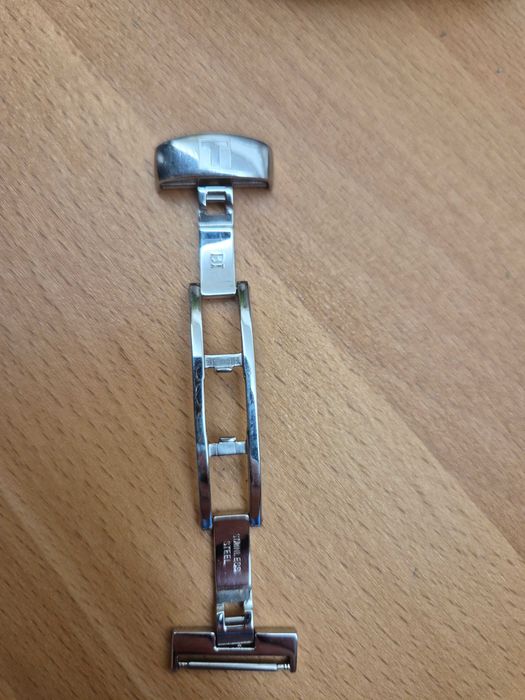 Zapięcie motylkowe *Tissot* stalowe srebrne 18mm