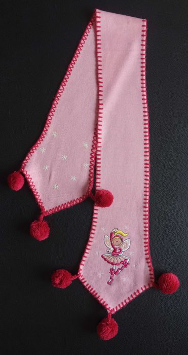 Cachecol Fada com pompons para menina
