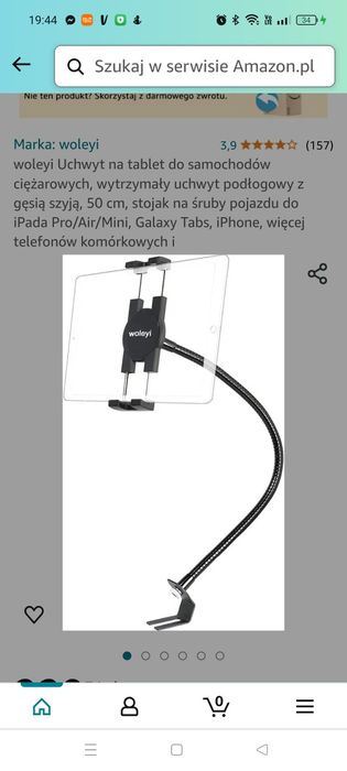 Uchwyt samochodowy do tableta, telefonu