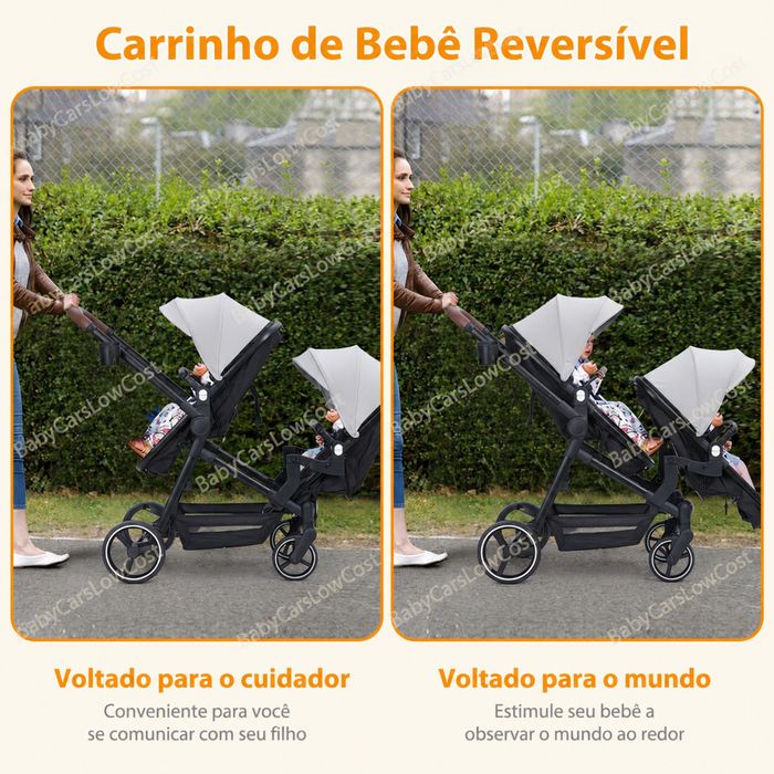 **Carrinho Bebé GÉMEOS * NOVOS * Trio Completo * 3 Cores Disponiveis  * OPORTUNIDADE **