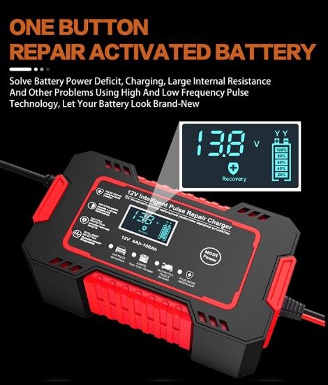 Інтелектуальний зарядний пристрій для авто-акамуляторів 12В 6А.