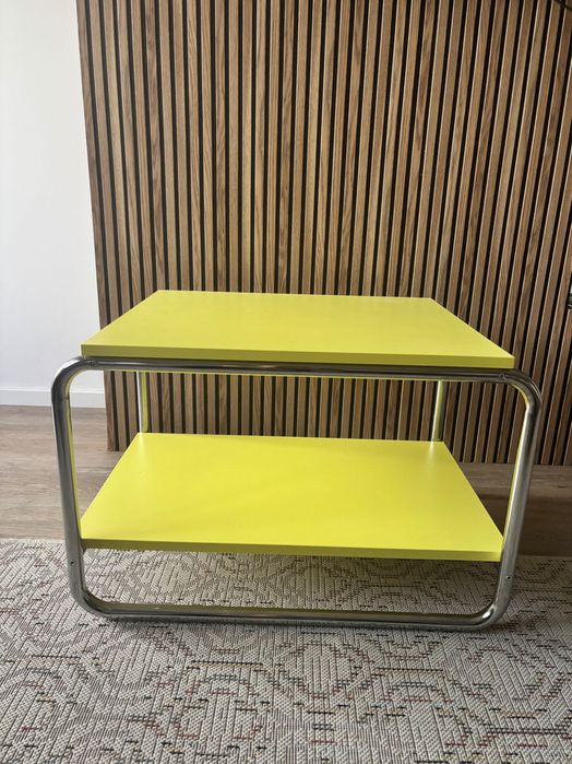 Mesa ikea amarelo-lima detalhe metal