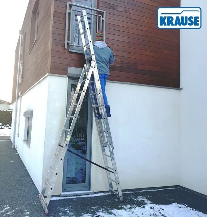 Трьохсекційна драбина KRAUSE Corda 3х11 (7,5м) краузVIRASTAR.
