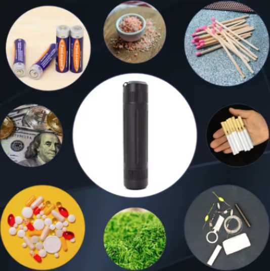 ••• EDC Контейнер Герметичный | Капсула Таблетница, Брелок Бокс (Кейс)