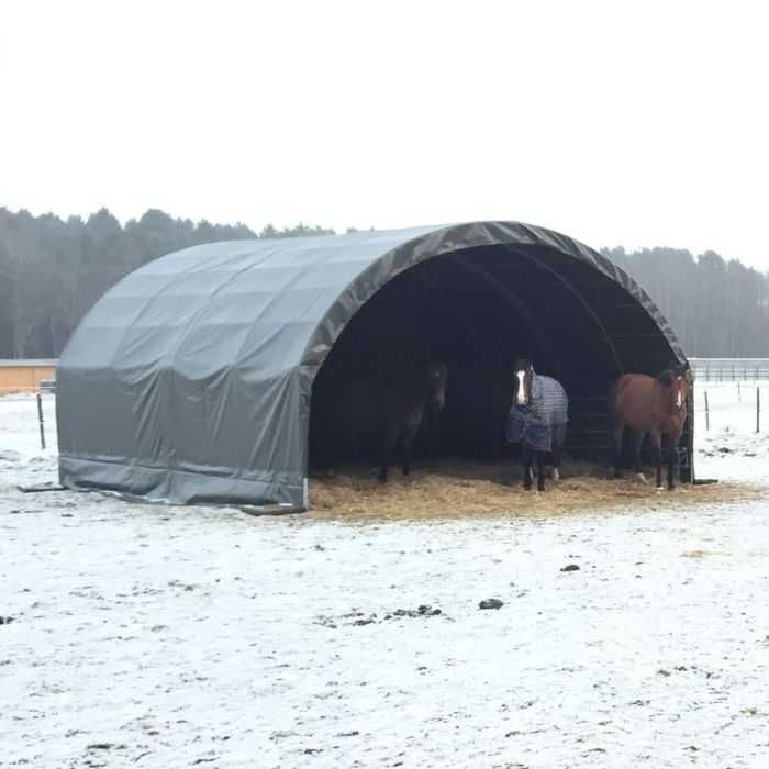Osłona przeciwwiatrowa 6 x 6 m dla koni lub innych zwierząt
