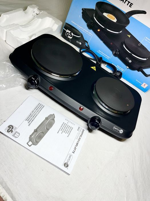 Настольная электрическая плита! Двойная Swich On 2500Вт из Германии!