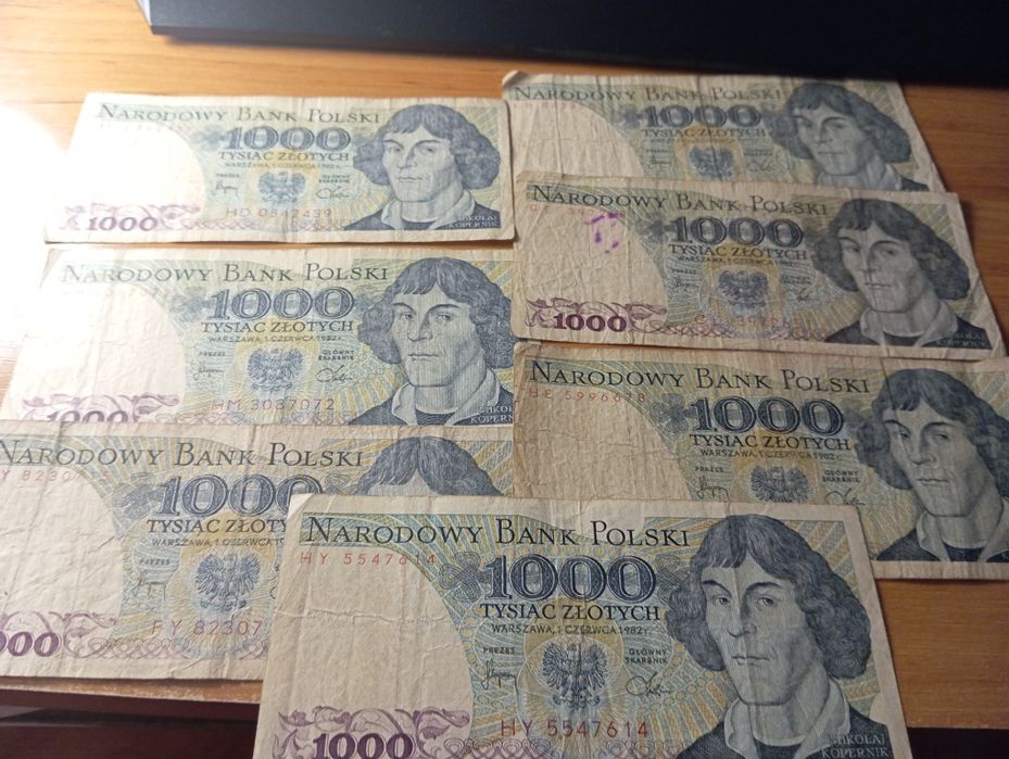 Porządki domowe banknoty PRL