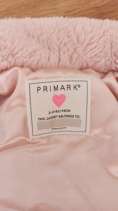 Kurtka futerko Primark 2-3 lata 98 cm