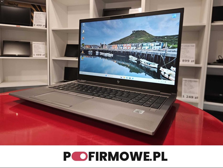 Laptop HP ZBook Fury 15 G7 15,6" Intel i9-10885H 32GB RAM 512GB SSD NVIDIA RTX T2000 4GB IPS FHD Windows 11 Faktura 23% VAT Rok Gwarancji PoFirmowe.pl