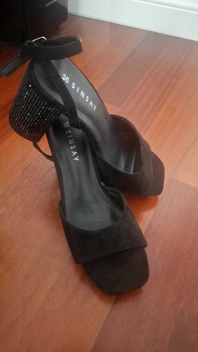 Buty na obcasie/słupku sinsay rozmiar 36