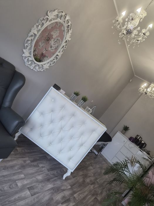 Recepcja glamour pikowana biała