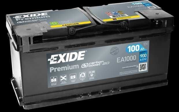 Akumulator Exide Premium 100Ah 900A EN PRAWY PLUS EA1000