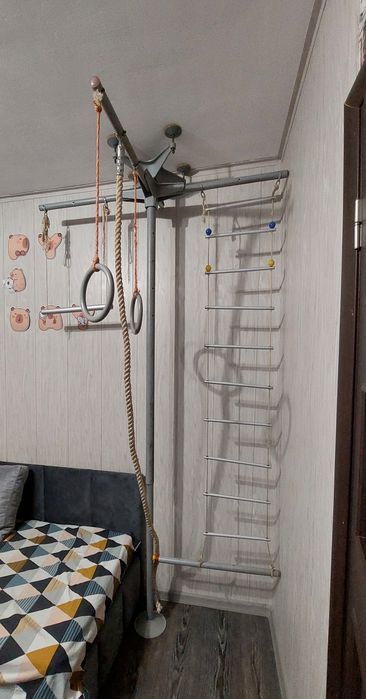 Детский спортивный уголок (РАСПОРНЫЙ ),металлический - САМОВЫВОЗ