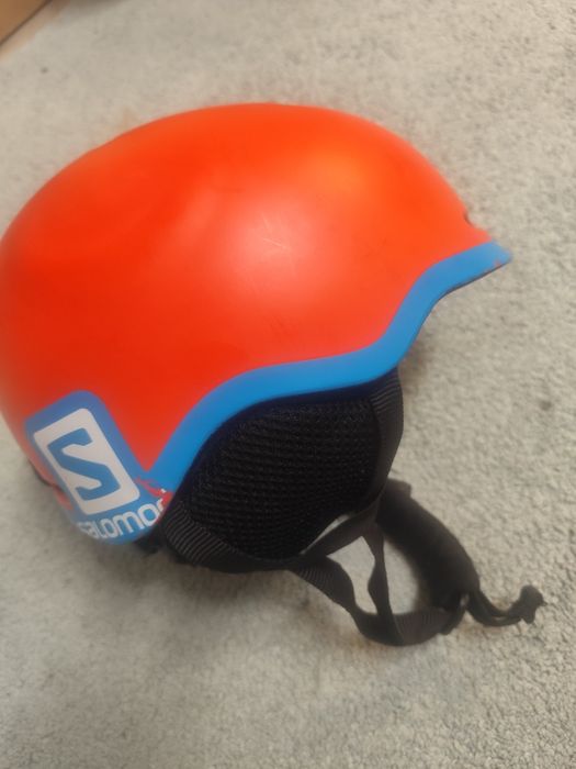 Kask Salomon kid 53-56 M pomarańczowy narciarski grom fluo Orange - bl