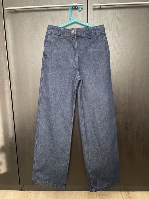 Jeansy H&M rozmiar 34 szeroka nogawka stan idealny