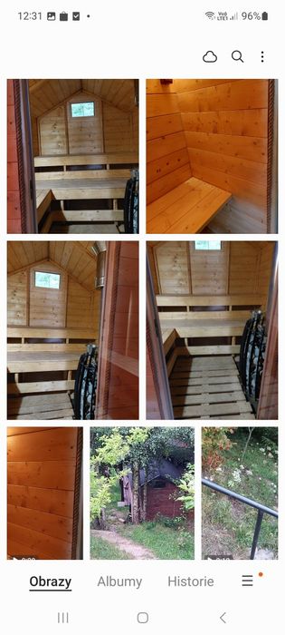 Zielony domek nad jeziorem