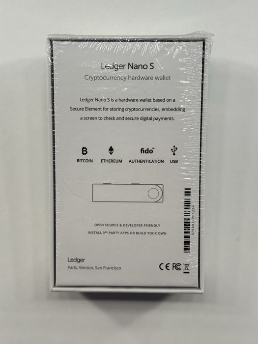 Ledger Nano S NOWY oryginalny fabrycznie zapakowany