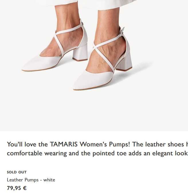 Туфлі жіночі Tamaris, 40р