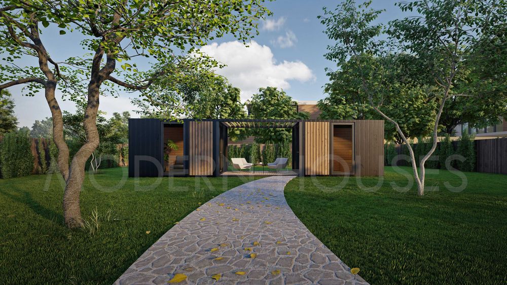 Sauna+Relaks+Taras - System Modułowy - Domek i Sauna Ogrodowa strefa