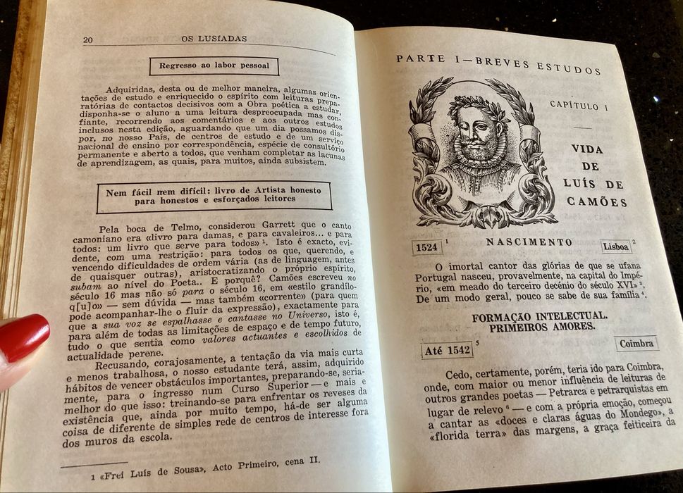 Livro “Os Lusíadas” de Camões 1977