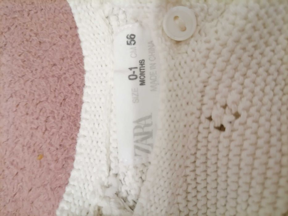 Sweterek dla dziewczynki na chrzest Zara 56