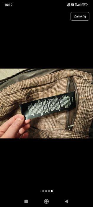 Kurtka skórzana męska