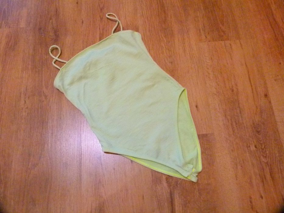 Zara body zielone neonowe w prążki rozm 36 S