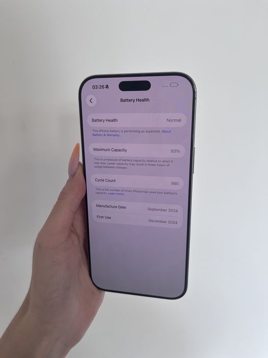 RATY 0% iPhone 16 Pro Max 256 GB BATERIA 93% GWARANCJA 12 miesiecy !!!
