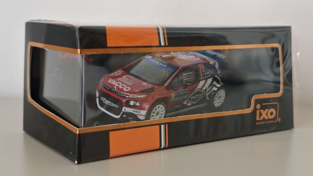 Ixo 1:43 Citroën C3 Rally2 Yohan Rossel 1° WRC2 Rali Monte Carlo 2024