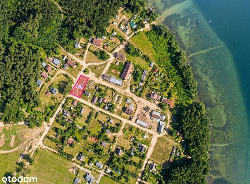 Działka nad Jeziorem - 200m od plaży poz. na budowę
